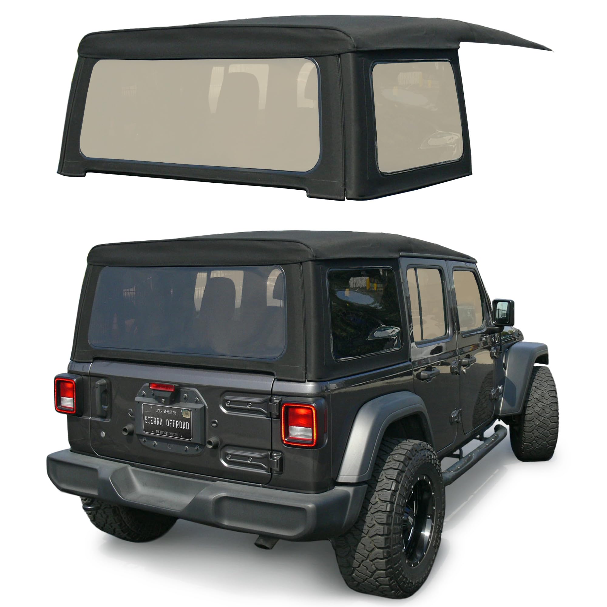 Sierra Offroad Soft Top for 2018 to 2026 Jeep Wrangler JL - Fabric
